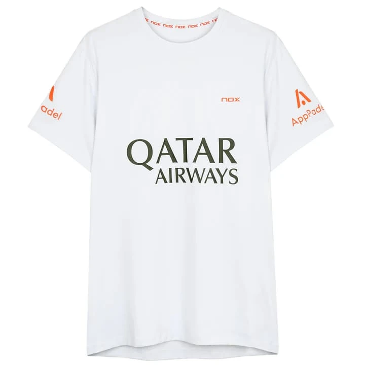 T-shirt NOX Sponsors AT10 Blanc de Agustin Tapia